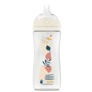 Biberon avec tétine multi perforée anti-colique +6 mois Biomimétisme Dodie x 1