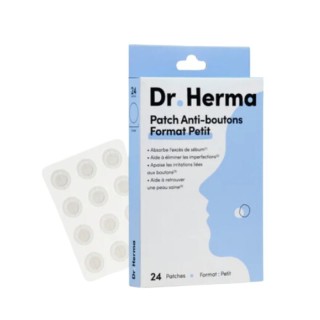 Patch anti-bouton de Dr. Herma - Peau acnéique - Petit format - 24 patchs