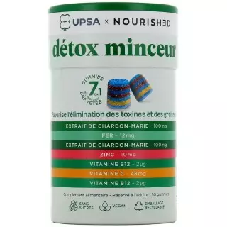 Gummies 7 en 1 Détox Minceur UPSA - 30 gummies