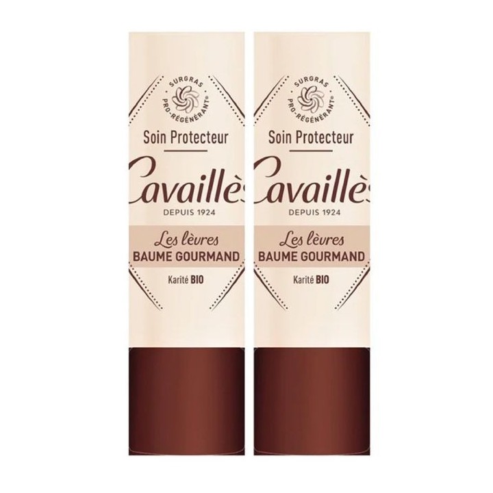 Baume lèvres Gourmand de Rogé Cavaillès - Lèvres sèches - 2 x 5,5g
