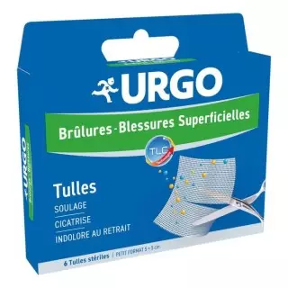 Tulles brûlures et blessures superficielles Urgo - 4 tulles