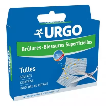 Tulles brûlures et blessures superficielles Urgo - 4 tulles