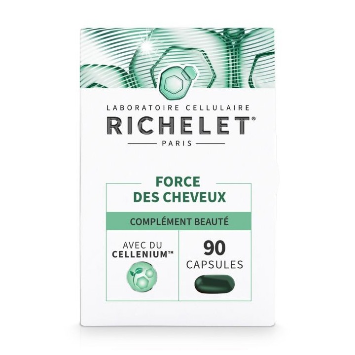 Force des cheveux de Richelet - Force et vitalité - 90 capsules