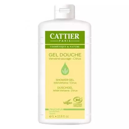 Cattier Gel douche Verveine Sauvage Citrus Bio - 1L