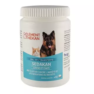 Mal des transports chiens et chats Sedakan Clément Thékan - 30 comprimés