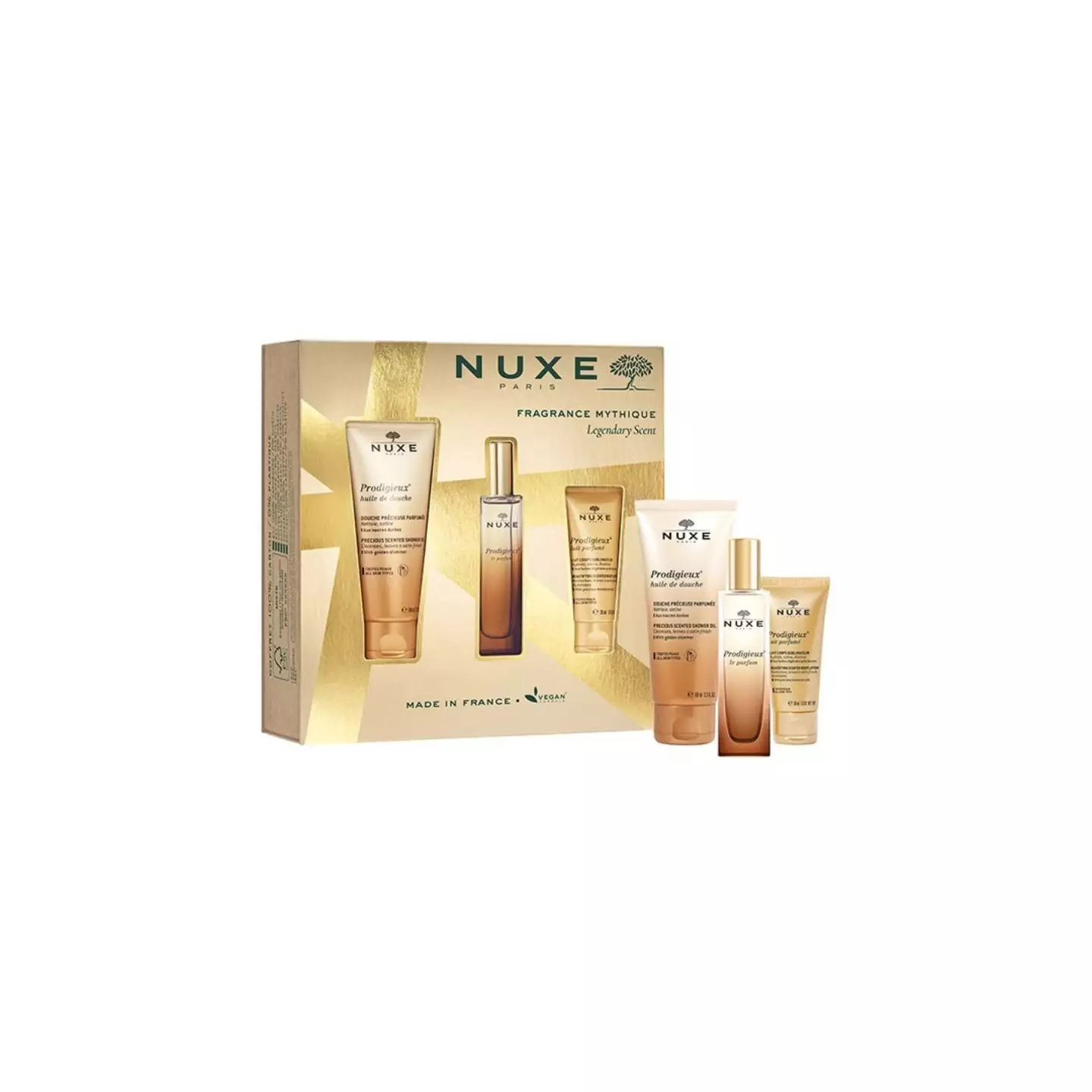 Coffret Fragrance NUXE Mythique - Lait Douche + Huile + Parfum 160ml - Neuf - Made In France