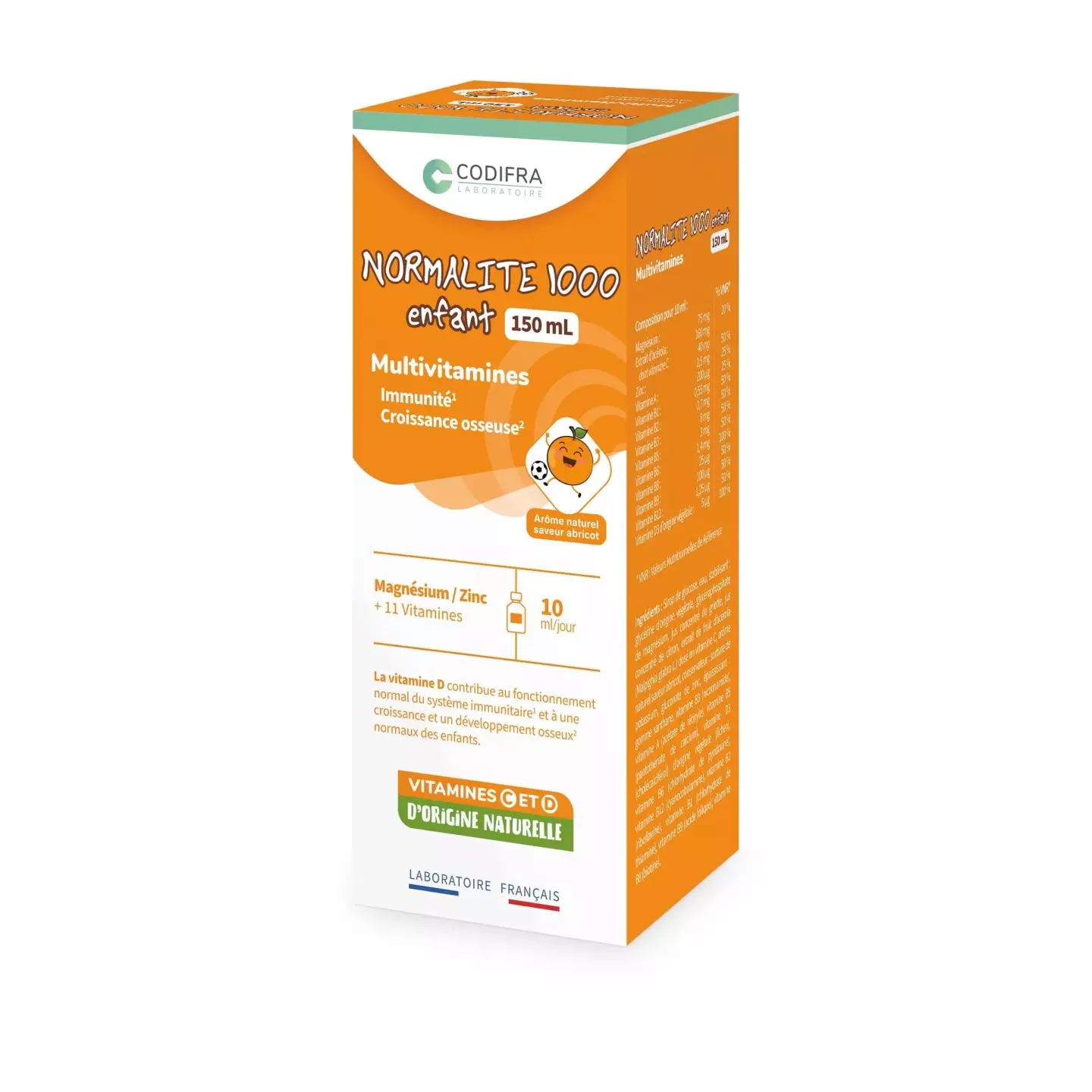 Normalite Recovery Normalite 1000 enfant Sirop multivitamines Codifra - 150ml