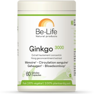 Be-Life Ginkgo 3000 - 60 gélules