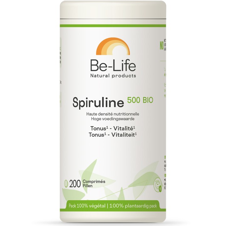 Be-Life Spiruline 500 Bio - 200 comprimés