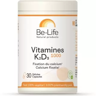 Be-Life Vitamines K2D3 1000 - 30 gélules