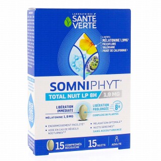 Santé Verte Somniphyt Total Nuit LP 1,9mg - 15 comprimés