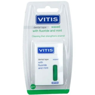 Fil dentaire Tape Waxed Fluor Mint Vitis Dental - 50m