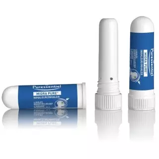 Inhaleur 6 huiles essentielles Bio Migra Pure Puressentiel - Céphalées - 1ml