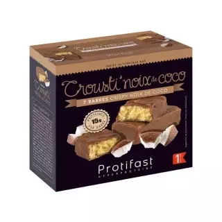 Barres Crousti'Noix de Coco de Protifast - 7 barres