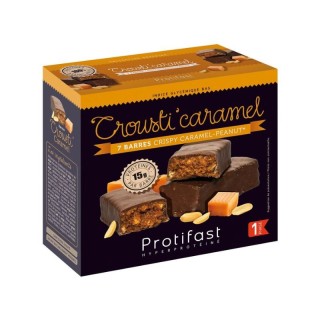Barres Crousti'Caramel de Protifast - 7 barres