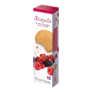 Biscuits protéinés aux fruits rouges de Protifast - 20 biscuits