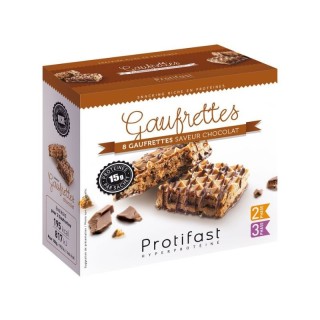 Gaufrettes protéinées chocolat de Protifast - 8 gaufrettes