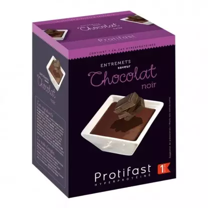 Entremets hyperprotéinés Chocolat noir Protifast - 7 sachets de 25,5 g