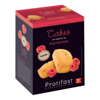 Cake protéiné aux pépites de framboise de Protifast - 5 cakes x 48 g