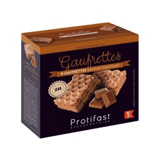 Gaufrettes protéinées chocolat de Protifast - 8 gaufrettes