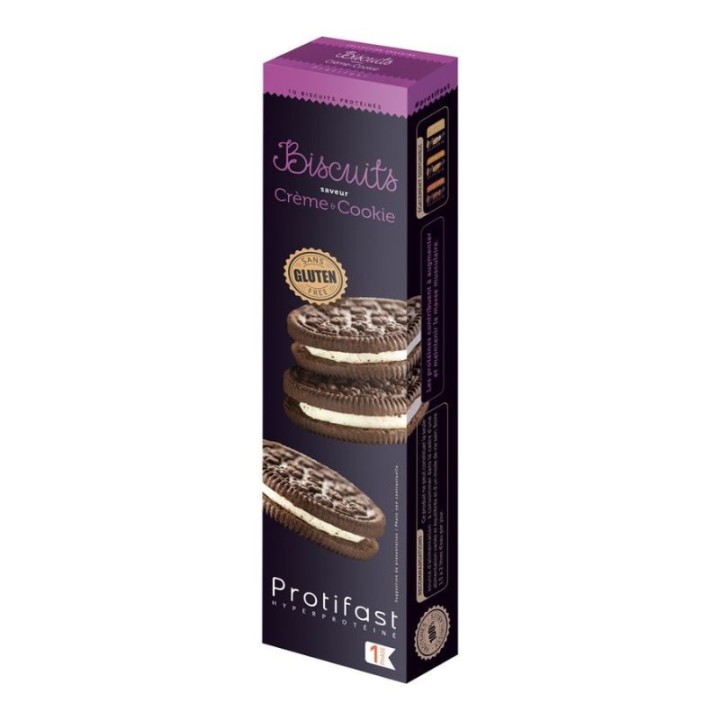 Biscuits Crème & Cookie de Protifast - 10 biscuits