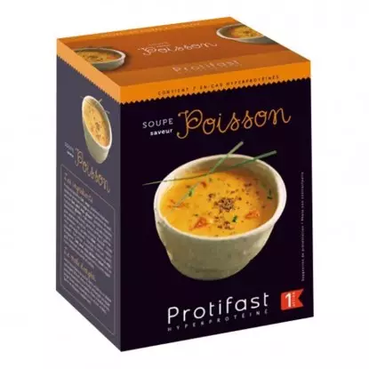 Soupe de poisson avec ses croûtons Protifast - 7 sachets x 28,3 g