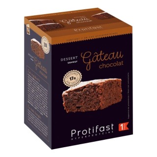 Gâteau au chocolat hyperprotéiné de Protifast - 7 sachets de 30 g