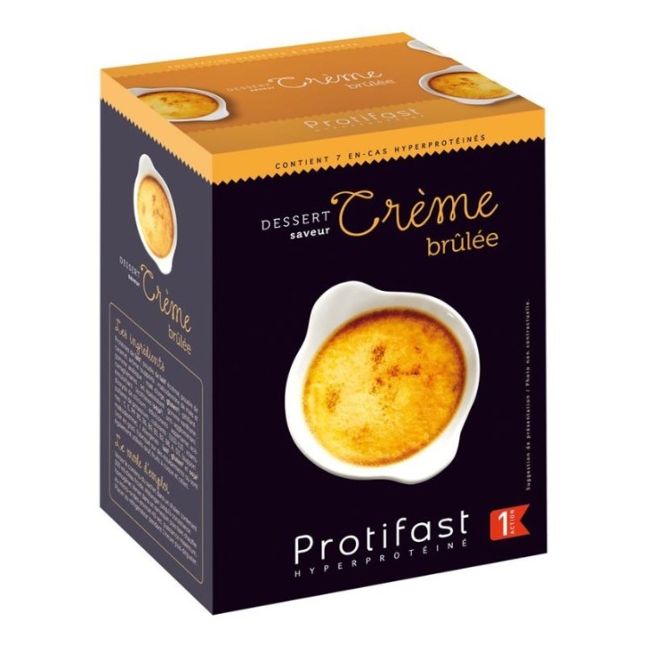 Crème brûlée hyperprotéinée de Protifast - 7 sachets x 25 g