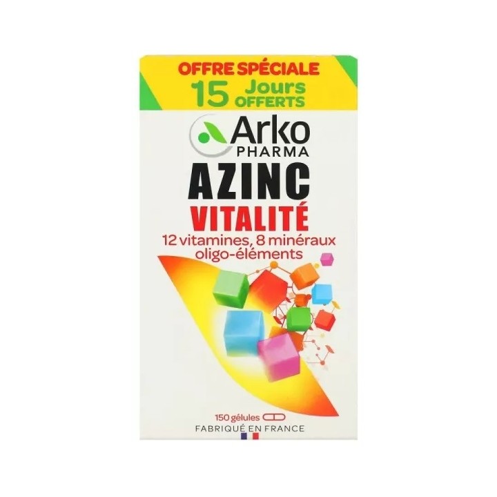 Arkopharma Azinc Vitalité - 150 gélules