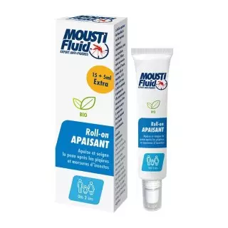 Roll-on apaisant Bio de Moustifluid - Apaisant après-piqûre - 20ml