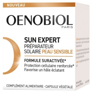 Préparateur solaire peau sensible Sun Expert Oenobiol - 30 capsules