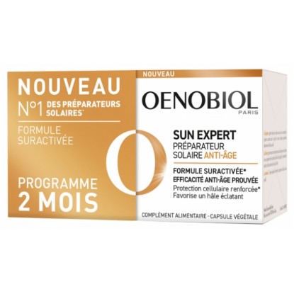 Préparateur solaire anti-âge Sun Expert Oenobiol - 2 x 30 capsules