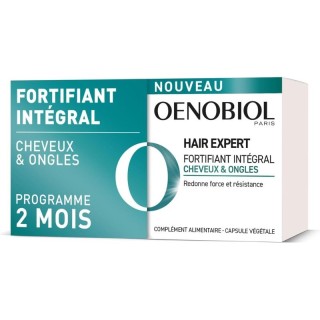 Fortifiant intégral cheveux et ongles Hair Expert Oenobiol - 2 x 60 comprimés