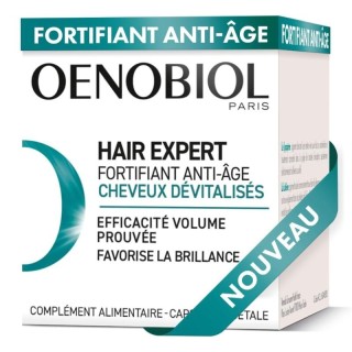 Fortifiant anti-âge cheveux dévitalisés Hair Expert Oenobiol - 30 capsules