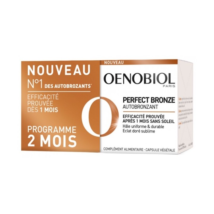 Autobronzant Perfect Bronze Oenobiol - 2 x 30 gélules