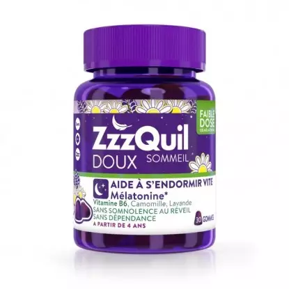 ZzzQuil Sommeil Doux Fruits des bois de Merck - Endormissement - 30 gommes