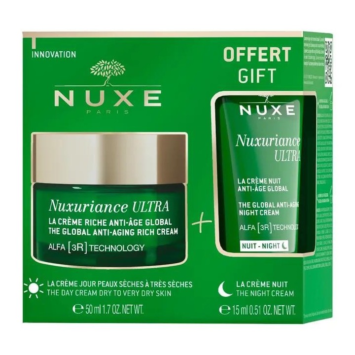Nuxe Crème Jour + Crème Nuit 15ml offerte Nuxuriance Ultra