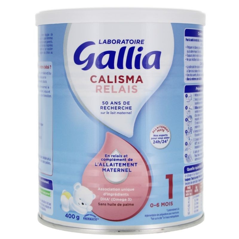 Laboratoire Gallia Calisma 1 - Lait bébé 1er âge, Lait infantile