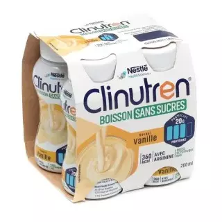 Clinutren Boisson Vanille Sans Sucres 4x200ml