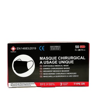 L2N Trading Masque Chirurgicale Noir x50