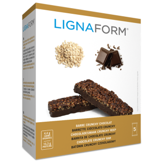 Barres protéinées crunchy chocolat Therascience - Régime Lignaform - 5 barres