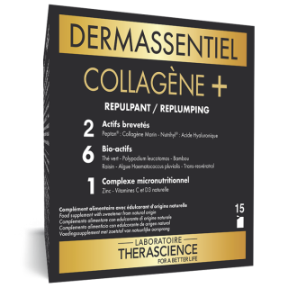 Collagène + Dermassentiel Therascience - Repulpant et raffermissant - 15 sachets