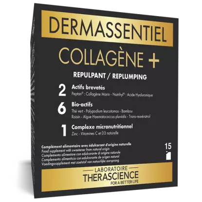 Collagène + Dermassentiel Therascience - Repulpant et raffermissant - 15 sachets