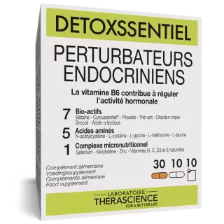 Perturbateurs endocriniens Detoxssentiel Therascience - 10 sachets + 30 gélules + 10 gélules