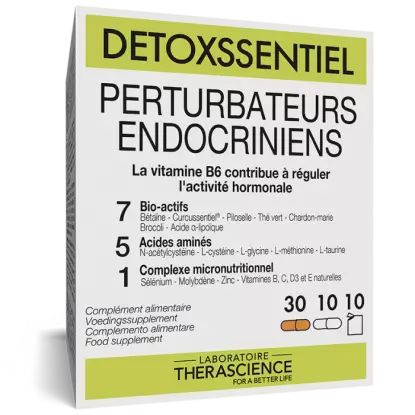 Perturbateurs endocriniens Detoxssentiel Therascience - 10 sachets + 30 gélules + 10 gélules