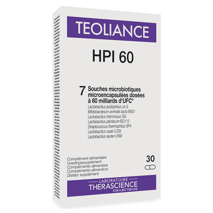 Teoliance HPI 60 Therascience - Hyperperméabilité intestinale - 30 gélules