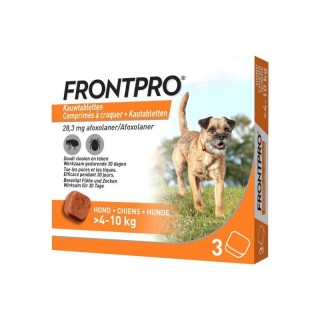 Frontpro chien moyen 4-10 kg Frontline - 3 comprimés