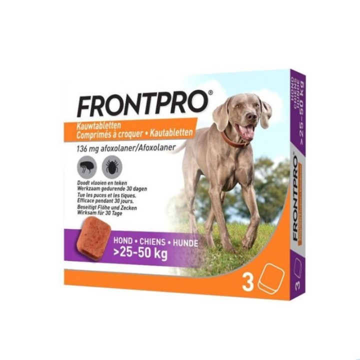 Frontpro chien géant 25-50 kg Frontline - 3 comprimés