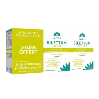 Silettum Expert Anti-chute cheveux clairsemés et sans volume Jaldès - 180 Comprimés