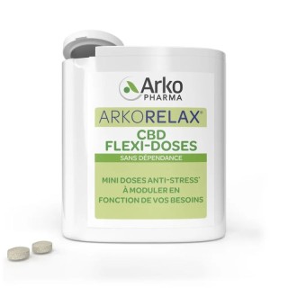 CBD flexi-doses Arkorelax Arkopharma - Anti-stress - 60 comprimés